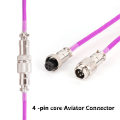 Gx16 Braided Aviator Mechanical Coiled keyboard Cable